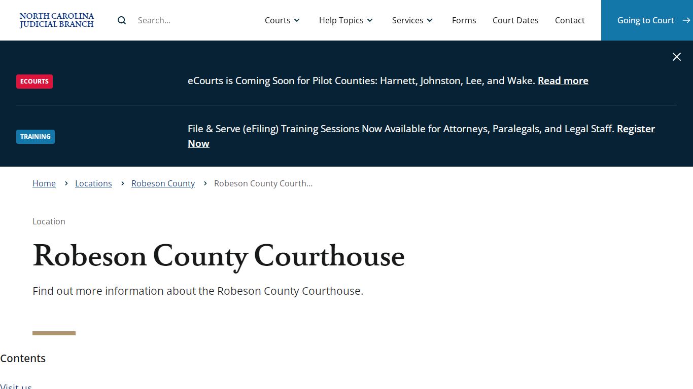 Robeson County Courthouse | North Carolina Judicial Branch